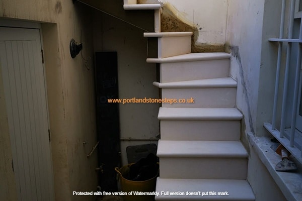 Portland Stone Basement Steps