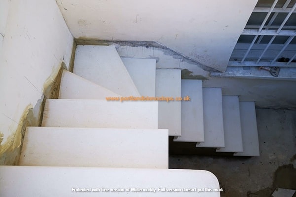 Portland Stone Basement Steps