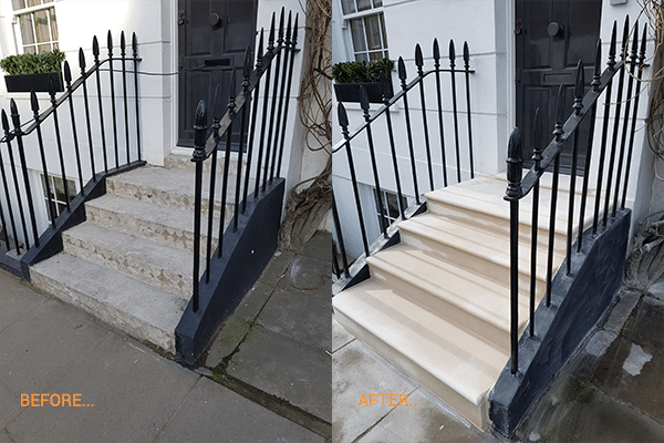 Portland London Steps Before After