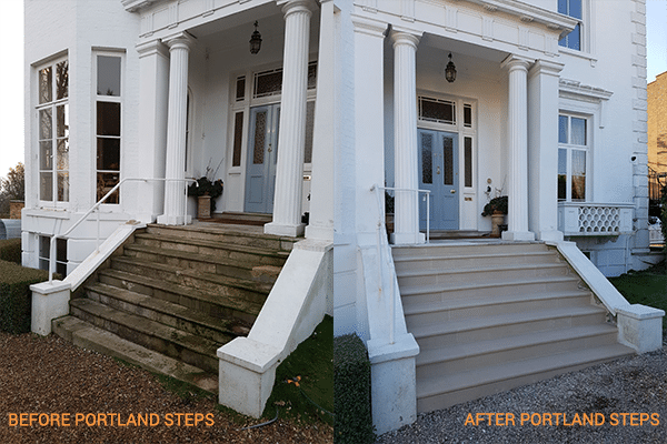 Portland Steps Before and After