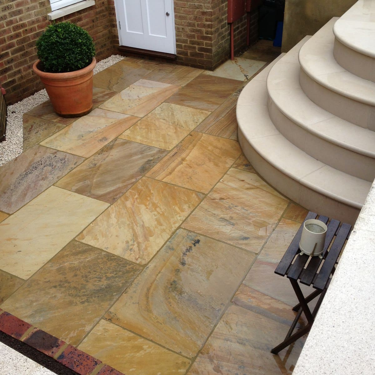 Natural Stone Paving and Patios Portland Stone Steps