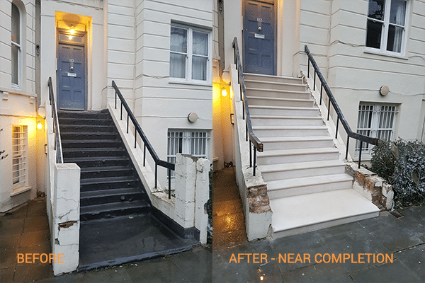 Portland Stone Before And After