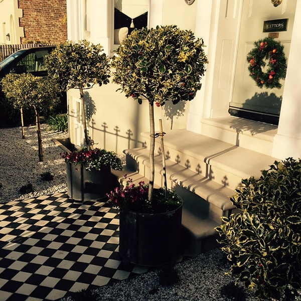 Portland Stone Christmas Steps - Side View